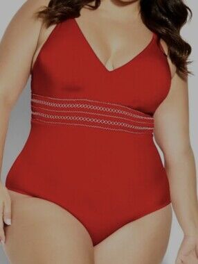 New! CITY CHIC GRENADINE One Piece Swimsuit / Size 14 Plus